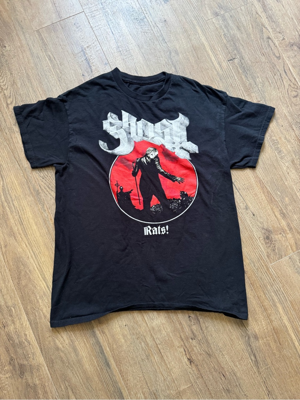 Ghost Band Shirt Rats Single Graphic Tee Black Metal Rock Merch - Picture 4 of 4